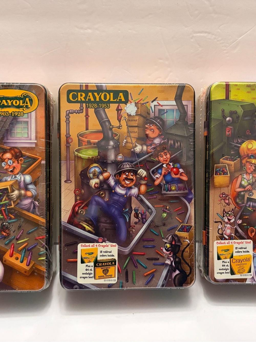 Crayola Tin Puzzle with Bright Multicolor Crayon Artwork
